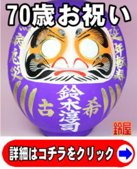 70歳のお祝い